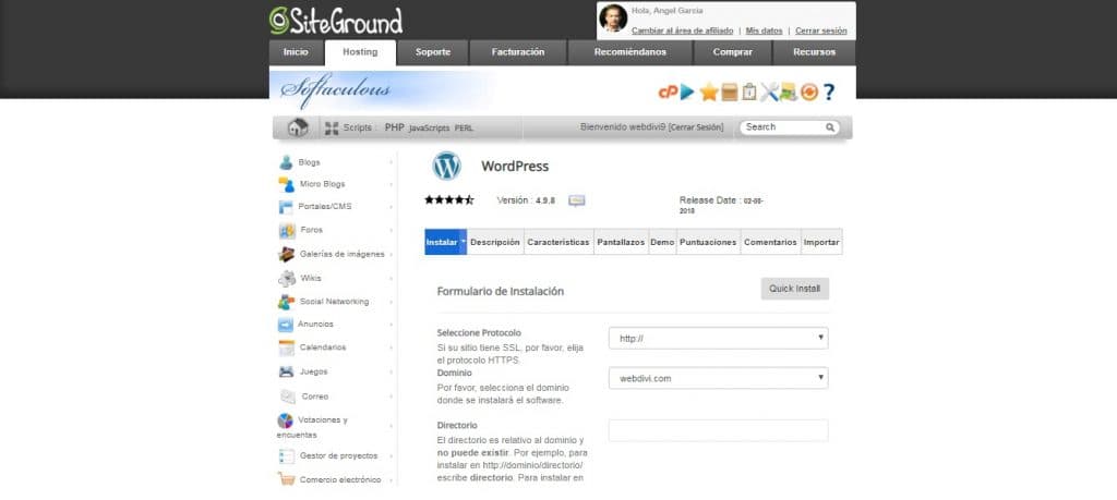 instalar https en siteground