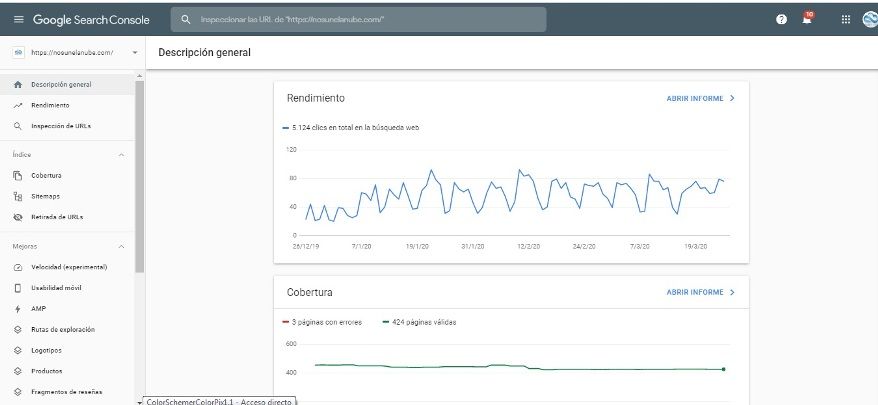 herramienta google search console