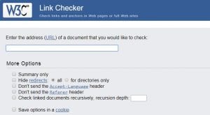 enlaces rotos w3c link checker