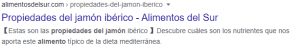 alimentos meta descripción