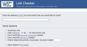 enlaces rotos w3c link checker