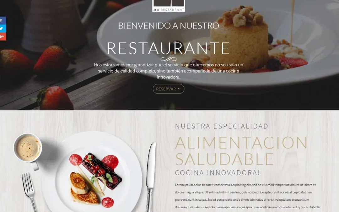 Plantilla Restaurantes