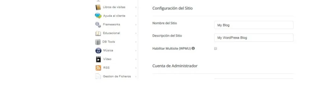 pagina web en wordpress