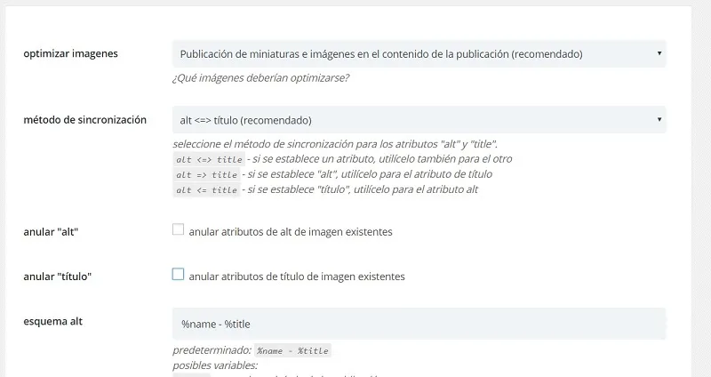 Plugin PB SEO Friendly Images
