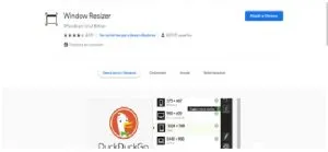 extension chrome Window Resizer