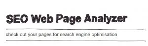 seo page analyzer