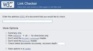 enlaces rotos w3c link checker
