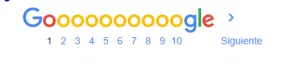 paginanación google