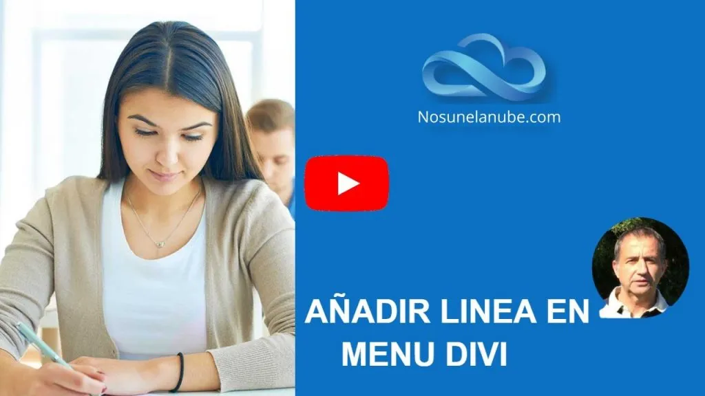 como Añadir una linea en menu divi