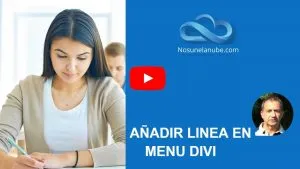 como Añadir una linea en menu divi