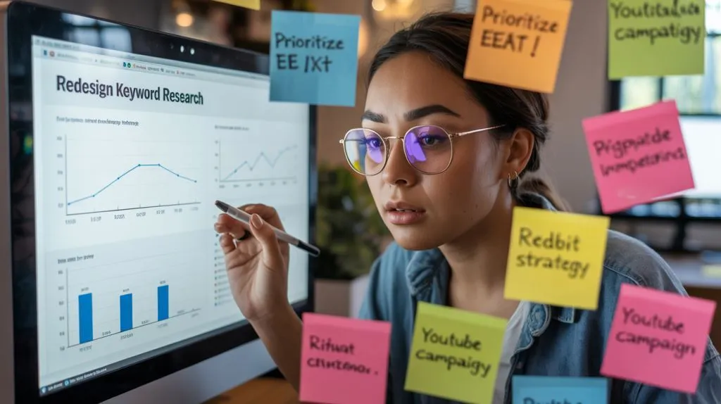 Crea una estrategia multicanal Reddit YouTube Wikipedia SEO EN SEO IA